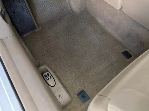 Clean tan carpet in a Honda Accord after a steam clean